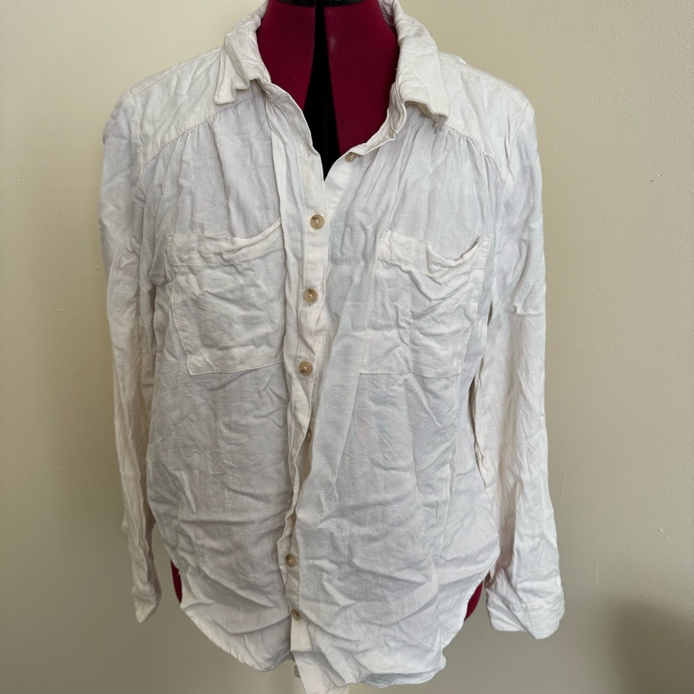 Button up collared lightweight shirt from torrid